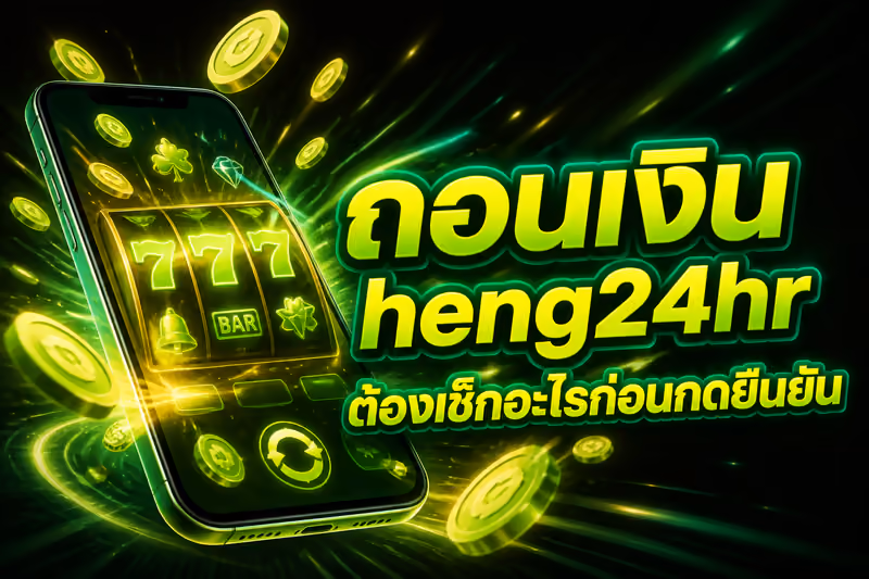ถอนเงิน heng24hr ต้องเช็กอะไรก่อนกดยืนยัน