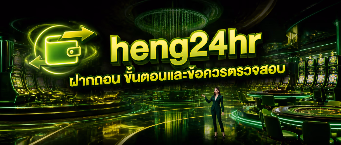 heng24hr ฝากถอน ขั้นตอนและข้อควรตรวจสอบ